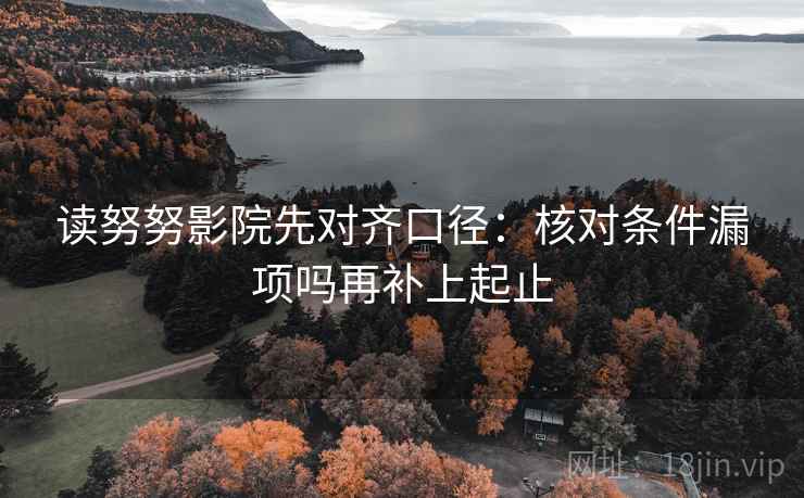 读努努影院先对齐口径：核对条件漏项吗再补上起止  第2张